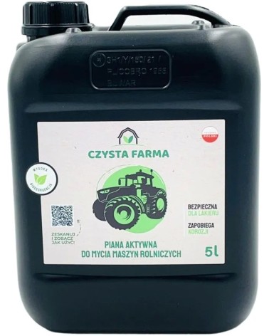 Piana aktywna do mycia maszyn rolniczych